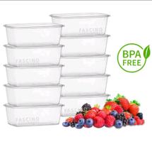 Kit 10 Potes 500 ml Transparentes BPA Free Organizador de Alimentos Marmita Fitness - lamplasticos