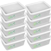 Kit 10 Potes 500ml Tampa Preta11cm Empilhável Lava-Louça Quadrado Tampa Trava Vedação Conserva Mantimento Frutas Cereal Kit 10 Potes 500ml Tampa Preta11cm Empilhável Lava-Louça Quadrado Tampa Trava Vedação Conserva Mantimento Frutas Cereal