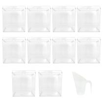 Kit 10 Potes Acrílico Cereais c/ Tampa 7,4l+ 10Conchas 600ml Kit 10 Potes Acrílico Cereais c/ Tampa 7,4l+ 10Conchas 600ml