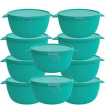 Kit 10 Potes Bowl 1 Litro Aptos Para Freezer, Micro-ondas e Lava-louças