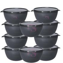 Kit 10 Potes Bowl 1 Litro Aptos Para Freezer, Micro-ondas e Lava-louças