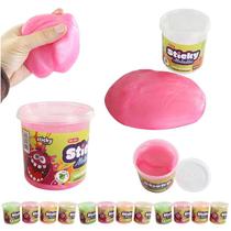 Kit 10 Potes de Slime Geleca 130g Metálico Elástico Atóxico
