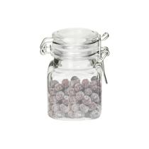 Kit 10 Potes de Vidro Hermético 100ml com Tampa de Pressão