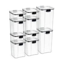 Kit 10 Potes Hermético Para Armazenar Alimentos e Mantimentos