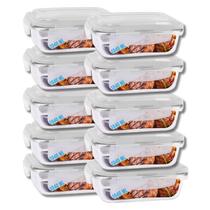 Kit 10 Potes Hermetico Vidro Liso 1040ml Grande Marmitas Frutas Kit 10 Potes Hermetico Vidro Liso 1040ml Grande Marmitas Frutas