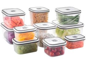 Kit 10 Potes Herméticos Electrolux Organização e Conservação de Alimentos Kit 10 Potes Herméticos Electrolux Organização e Conservação de Alimentos