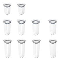 Kit 10 Potes Herméticos Porta Mantimentos Alimentos Com Tampa