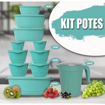 Kit 10 Potes + Jarra 1.800 ml Kit 10 Potes + Jarra 1.800 ml