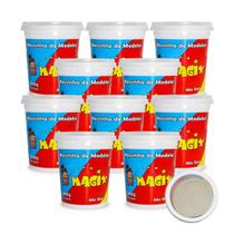 Kit 10 Potes Massa Massinha de Modelar Infantil 500g Escolar Kit 10 Potes Massa Massinha de Modelar Infantil 500g Escolar