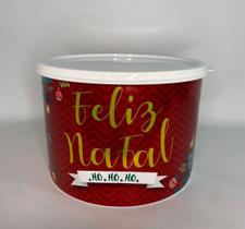 Kit 10 Potes Multiuso 2L Especial Natal Cozinha - PL DECOR
