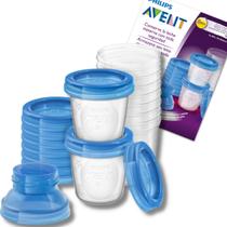 Kit 10 Potes Para Armazenamento Leite Materno Philips Avent