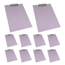 Kit 10 Pranchetas A4 MDF Com oficio prendedor Eficiente de metal Stalo