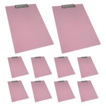 Kit 10 Pranchetas A4 MDF Com oficio prendedor Eficiente de metal Stalo Kit 10 Pranchetas A4 MDF Com oficio prendedor Eficiente de metal Stalo