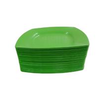 Kit 10 Pratinhos de Sobremesa Verde Plástico Resistente Kit 10 Pratinhos de Sobremesa Verde Plástico Resistente