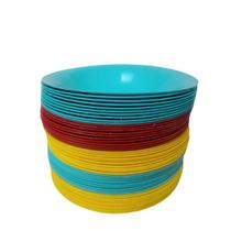 Kit 10 Pratinhos Fundo de Sobremesa Redondo Colorido