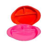 Kit 10 Prato Infantil Com Divisórias Plástico Baby Multiuso Kit 10 Prato Infantil Com Divisórias Plástico Baby Multiuso