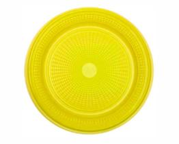 Kit 10 Pratos Fluorescentes 15cm Luminosos sob luz negra