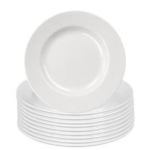 Kit 10 Pratos Fundos Redondos de Melamina Branca 25cm Leves Resistentes Uso Diário Cozinha - Bestfer Kit 10 Pratos Fundos Redondos de Melamina Branca 25cm Leves Resistentes Uso Diário Cozinha - Bestfer