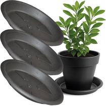 kit 10 Pratos Para Vaso Redondo Jardim plástico abs todas as cores e medidas