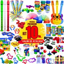 Kit 10 Prenda Lembrancinha Para Infantil Sacolinha Aniversário Mini Brinquedos Doação Criança