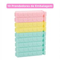 Kit 10 Prendedores de Embalagem Coração Fecha Saco Alimentos Colorido