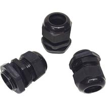 Kit 10 Prensa Cabo BSP 3/4 Nylon com Vedação IP68 Fio Preto