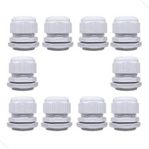 Kit 10 Prensa Cabo Pg29 1pol Ip68 Cor Cinza - Nylon