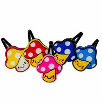 Kit 10 Presilha Cabelo Tic Tac Emoji Cogumelos Coloridos Cores Diversas Kit 10 Presilha Cabelo Tic Tac Emoji Cogumelos Coloridos Cores Diversas