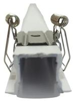 Kit 10 Presilhas Borboleta Gafanhoto Para Perfil Led Gesso