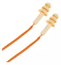 Kit 10 Protetor Auricular Auditivo Tipo Plug Silicone Epi Ca Cenoura