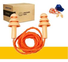 Kit 10 Protetor Ouvido Auricular Silicone Plug Antialérgico