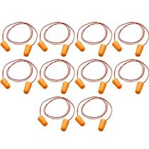 Kit 10 Protetores Auricular Espuma Cordão Redução de Ruído 16DB 3M CA 5674