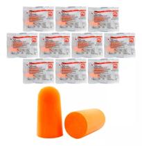 Kit 10 Prs Protetor Auricular Plug Espuma Sem Cordão 3m 1100