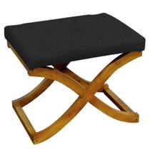 Kit 10 Puff Neo decorativo Pés em Madeira Sala de Estar Recepção Escritório Suede Preto - KDAcanto Móveis Kit 10 Puff Neo decorativo Pés em Madeira Sala de Estar Recepção Escritório Suede Preto - KDAcanto Móveis