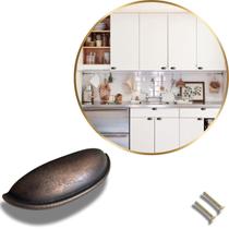 Kit 10 Puxador Concha Cozinha Porta Gaveta Armário