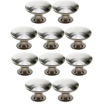 Kit 10 Puxador Ponto 31mm Aço Escovado Para Gaveta