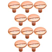 Kit 10 Puxador Ponto Girare Cobre 22mm Para Gavetas De Móveis Kit 10 Puxador Ponto Girare Cobre 22mm Para Gavetas De Móveis
