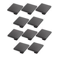 Kit 10 puxador ponto quadrado 20x20mm preto fosco para gavetas de Móveis Kit 10 puxador ponto quadrado 20x20mm preto fosco para gavetas de Móveis