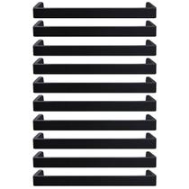 Kit 10 Puxadores Alça Preto Fosco 16cm Torralba Móveis Piauí 3267 Atacado Kit 10 Puxadores Alça Preto Fosco 16cm Torralba Móveis Piauí 3267 Atacado