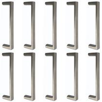 Kit 10 Puxadores Retos 96mm Níquel Escovado Móveis Oeiras Torralba Armários Gavetas Kit 10 Puxadores Retos 96mm Níquel Escovado Móveis Oeiras Torralba Armários Gavetas