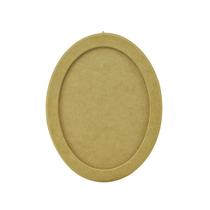 Kit 10 Quadro Moldura Oval Decoração Artesanato M 33,5x25,5 Mdf Madeira