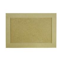 Kit 10 Quadro Retangular com Moldura e Fundo Removível 15x20 Mdf 9mm Madeira