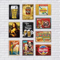 Kit 10 Quadros Decorativos Cantinho do Churrasco Area Gourmet 20x15cm Kit 10 Quadros Decorativos Cantinho do Churrasco Area Gourmet 20x15cm