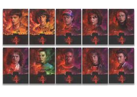 kit 10 quadros stranger things serie 14x20