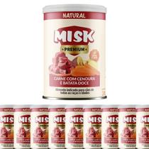 Kit 10 Ração Úmida Natural Misk Carne C/ Cenoura Batata Doce Kit 10 Ração Úmida Natural Misk Carne C/ Cenoura Batata Doce