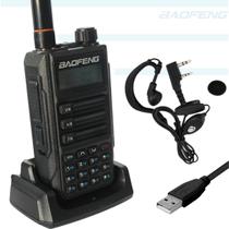 Kit 10 Rádio comunicador Baofeng UV-16 Plus VHF UHF Profissional