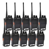 Kit 10 Radio Walk Talk Comunicador 16 Ch 12Km Baofeng 777S H