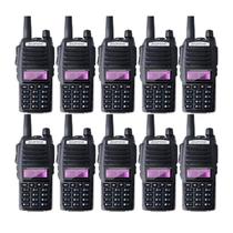 Kit 10 Radios Baofeng Uv 82 Plus Walkie Talkie Vhf Uhf Ip68