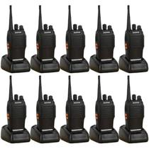 Kit 10 Rádios Comunicação Walk Talk Baofeng Bf-777S Uhf Vhf