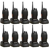 Kit 10 Rádios Comunicação Walk Talk Baofeng Bf-777S Uhf Vhf